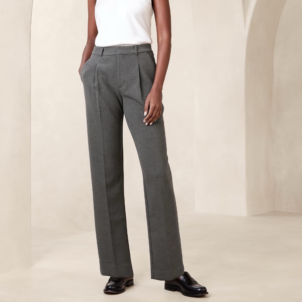 NWT Banana Republic Dark Grey Suit Pant sz16